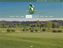 Tablet Screenshot of golfwetlands.com
